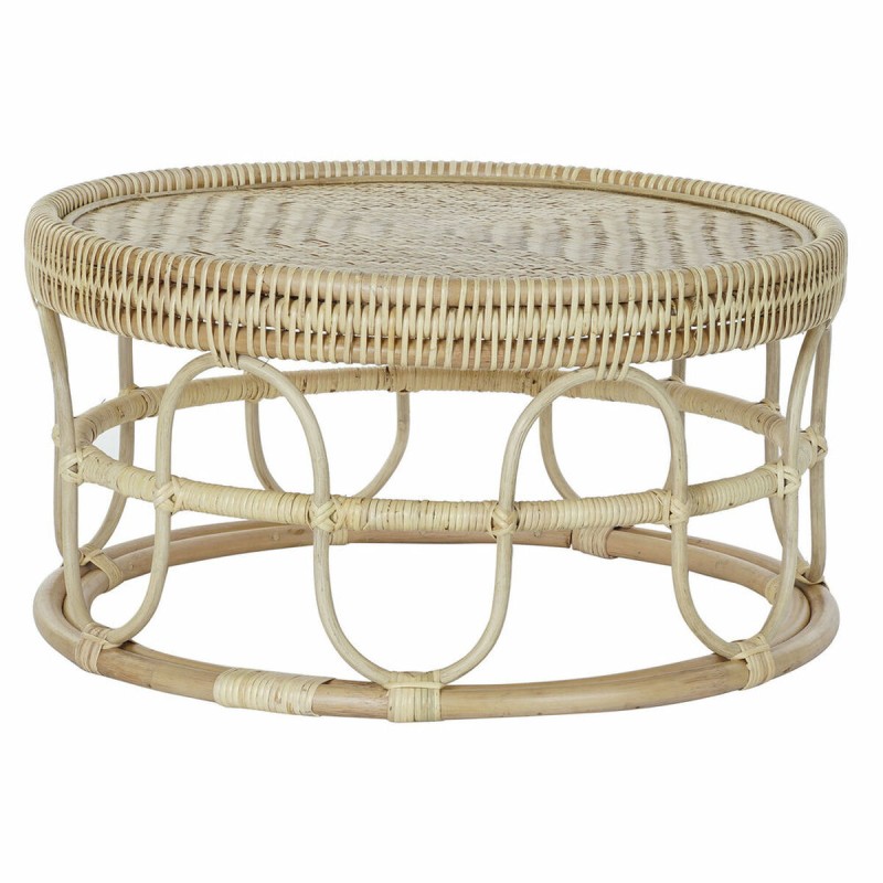 Table d'appoint DKD Home Decor Naturel Bois Bambou 70 x 70 x 36 cm