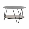 Table d'appoint DKD Home Decor Marron Noir Bois Métal (65 x 65 x 39 cm)