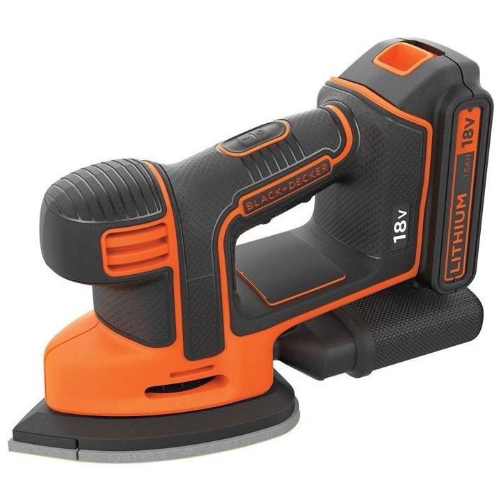 Ponceuse de détail sans-fil 18V BLACK+DECKER (Livrée sans batterie)