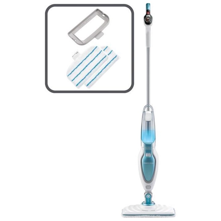 BLACK+DECKER - FSM16CD-QS - Balai nettoyeur vapeur 3 en 1 1600W - 2 mi