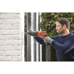 Perforateur Filaire 650W BLACK+DECKER - Perçage simple et Burinage 1,6J (Livrée avec un mandrin SDS+) - BEHS01-QS