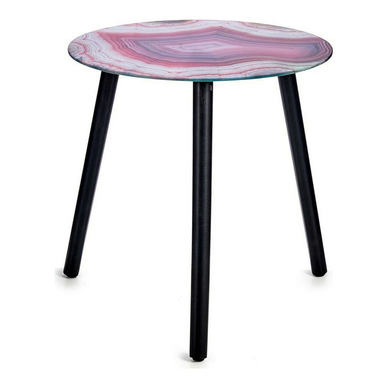 Table d'appoint Rose Verre (40 x 41,5 x 40 cm)