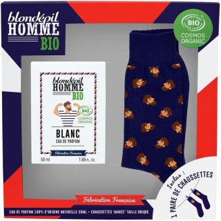 BLONDEPIL HOMME Coffret Bio Cosmos Eau de parfum Blanc + Paire de chau