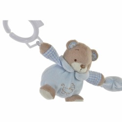 Jouet Peluche DKD Home Decor Blanc Bleu ciel Rose clair Métal Enfant Ours 30 x 40 cm 68 x 6 x 9 cm (3 Pièces)