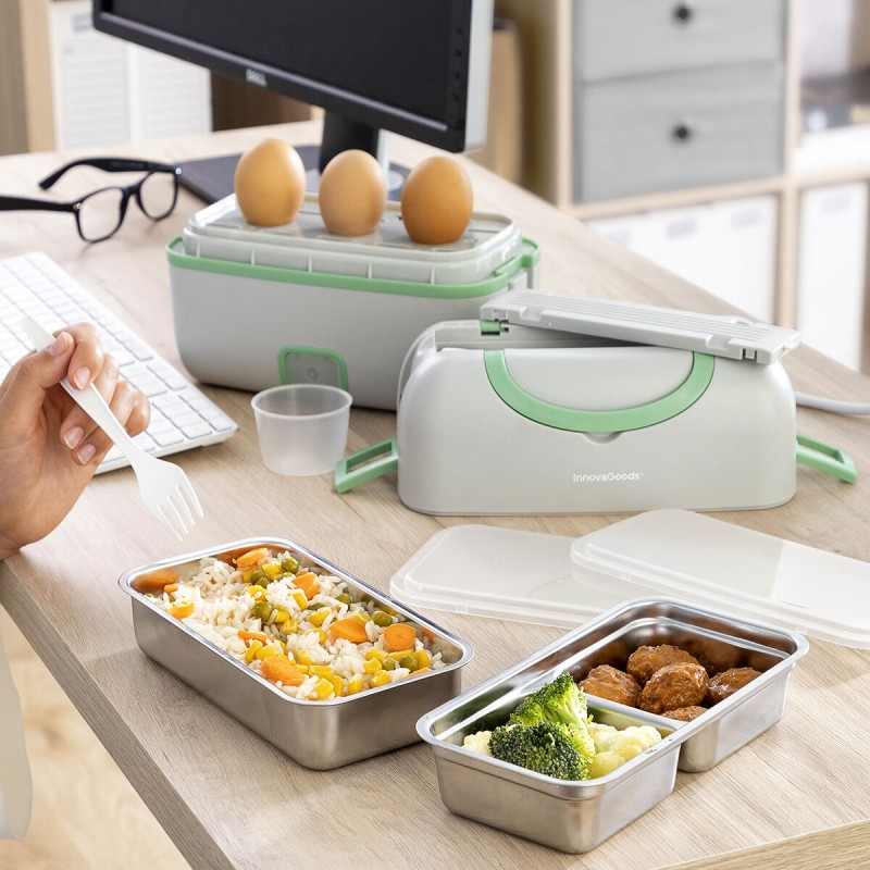 Lunch Box Électrique à Vapeur 3 en 1 avec Recettes Beneam InnovaGoods