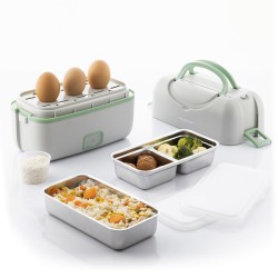 Lunch Box Électrique à Vapeur 3 en 1 avec Recettes Beneam InnovaGoods