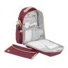 BABYMOOV Sac a dos a langer Le Pyla, avec grande poche isotherme - Matelas a langer inclus - Burgundy