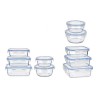 Ensemble de Boîtes à Lunch Transparent Plastique verre (5 Pièces)