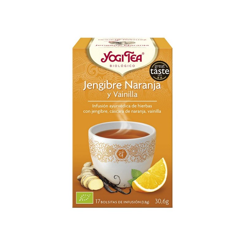 Infusion Yogi Tea Orange Vanille Gingembre (17 x 1,8 g)