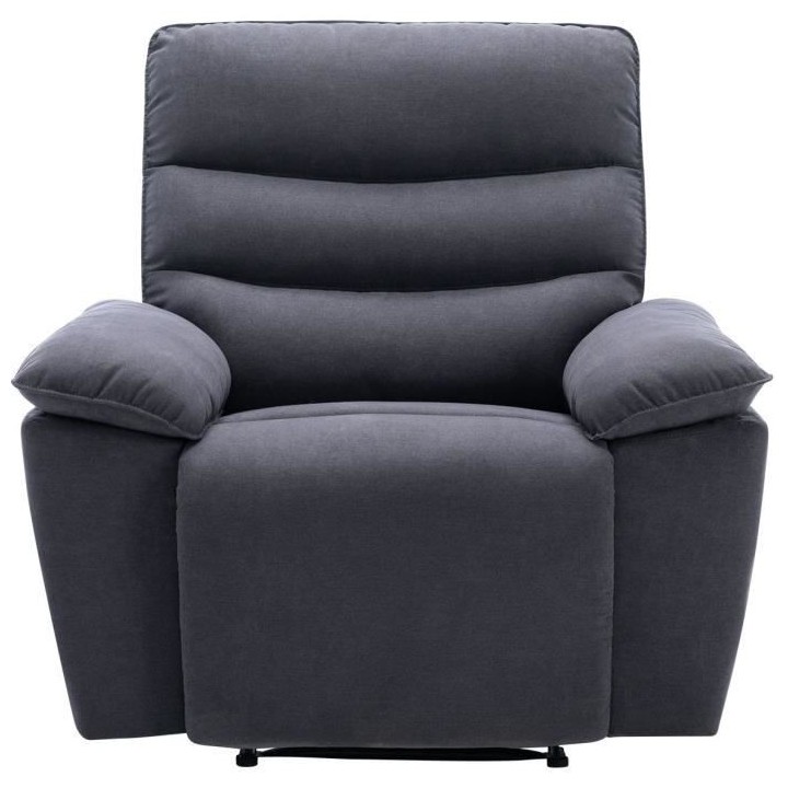 Fauteuil relax électrique - BLAKE - Tissu gris foncé - L 108 x P 96
