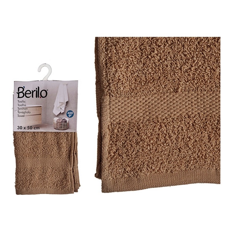 Serviette de toilette Polyester Coton Camel