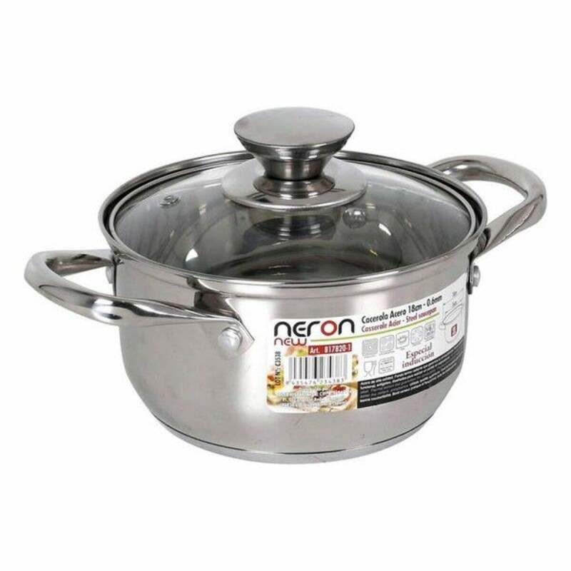 Casserole avec Couvercle Quttin New Neron Acier Induction