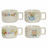 Ensemble de tasses à café DKD Home Decor Métal Multicouleur 260 ml Dolomite (4 Pièces)