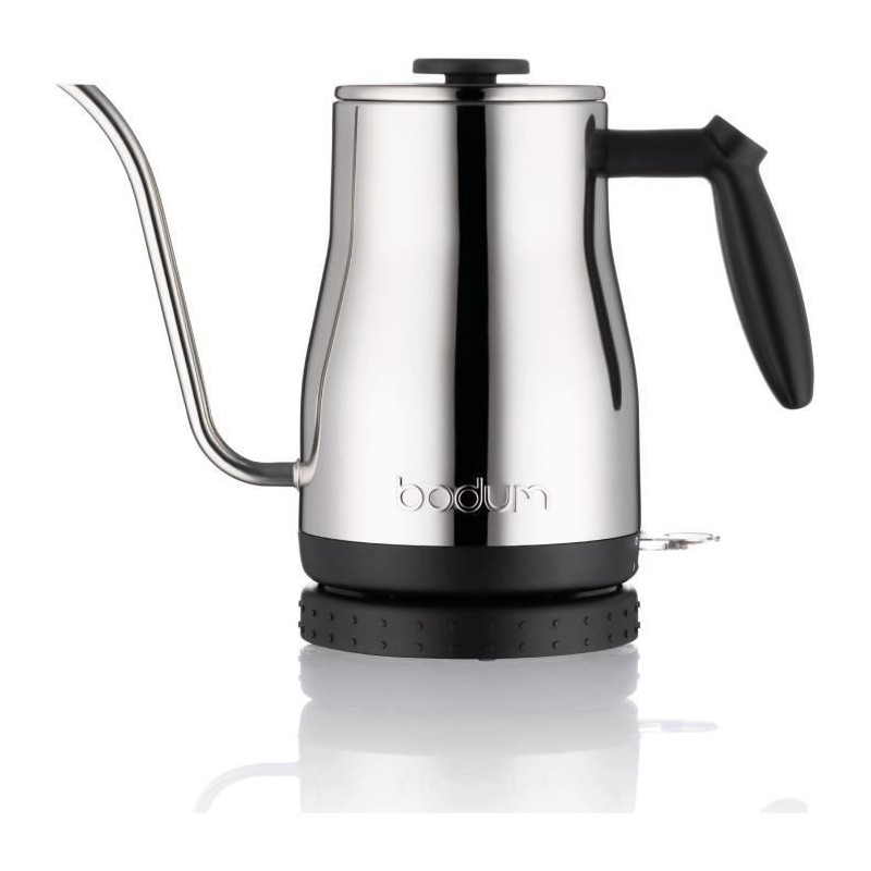 BODUM - BISTRO Bouilloire électrique a long bec, 1.200 W, 1.0 l, inox