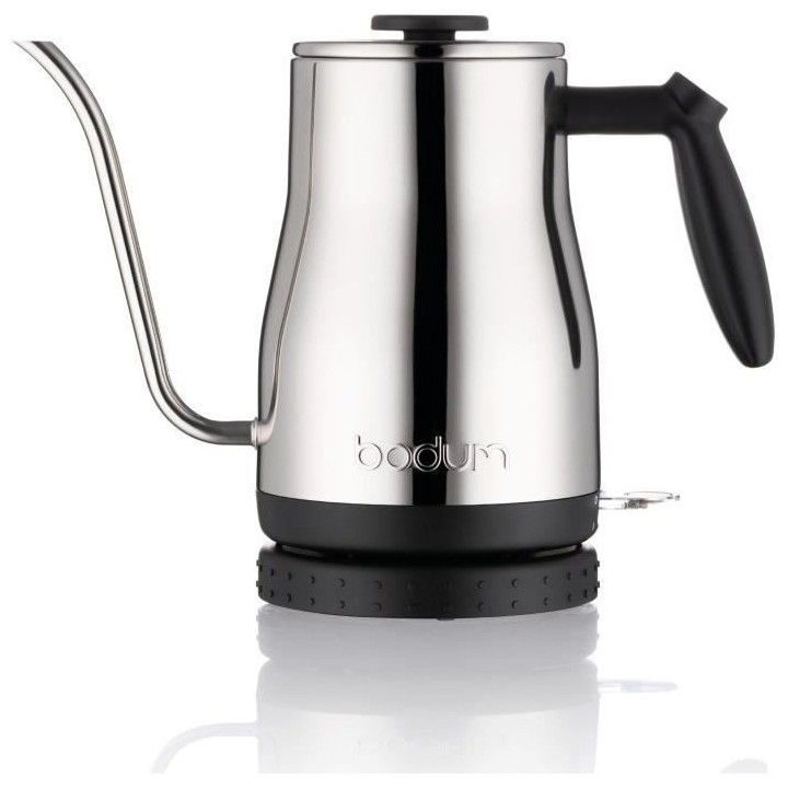 BODUM - BISTRO Bouilloire électrique a long bec, 1.200 W, 1.0 l, inox
