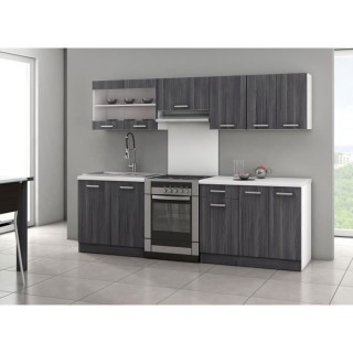ULTRA Cuisine complete avec plan de travail L 2m40 - 7 éléments - D