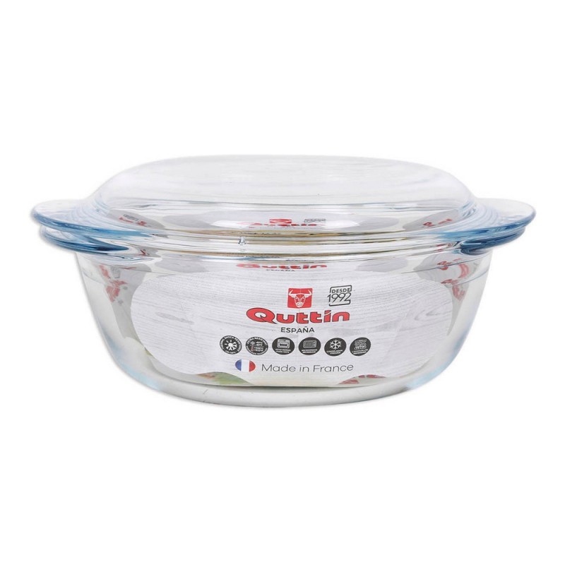 Casserole avec Couvercle Quttin verre (1,6 + 0,5 L)