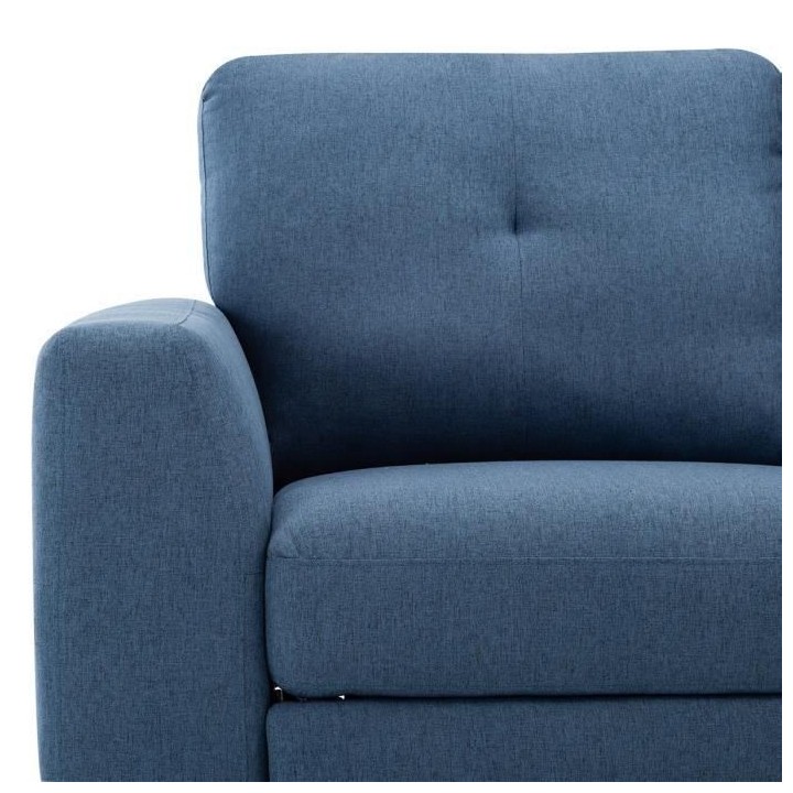 Canapé d'angle droit avec 1 place relax électrique + coffre et port