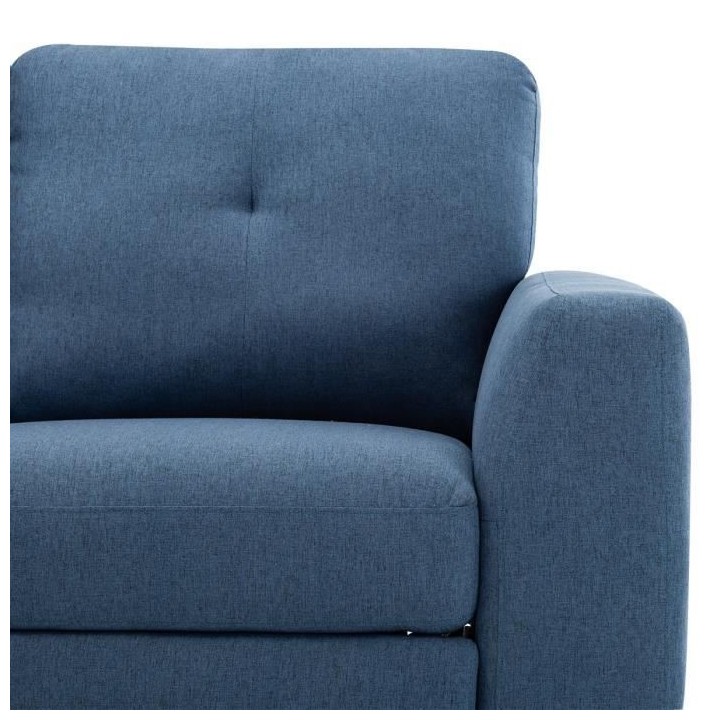 Canapé d'angle gauche relax électrique - 3 places - FRANKLIN - Tissu