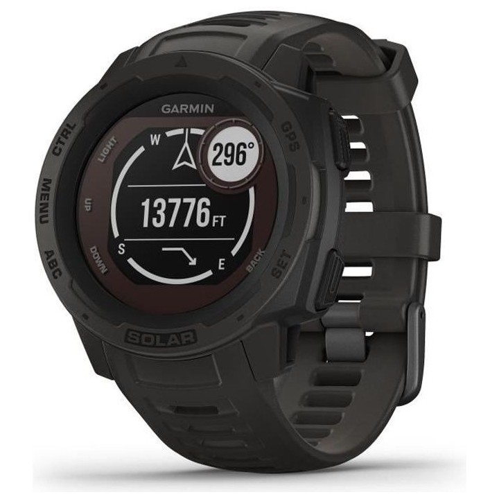 GARMIN Instinct Solar Montre connectée, Graphite