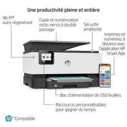 HP OfficeJet Pro 9012e Imprimante tout-en-un Jet d'encre couleur Copie - 6 mois d'Instant ink inclus avec HP+