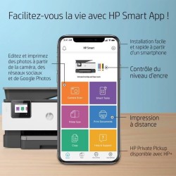 HP OfficeJet Pro 9012e Imprimante tout-en-un Jet d'encre couleur Copie - 6 mois d'Instant ink inclus avec HP+