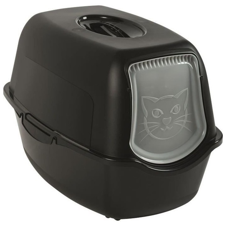 Maison de toilette - Noire (PP Recyclé) - 56 x 40 x 39 cm