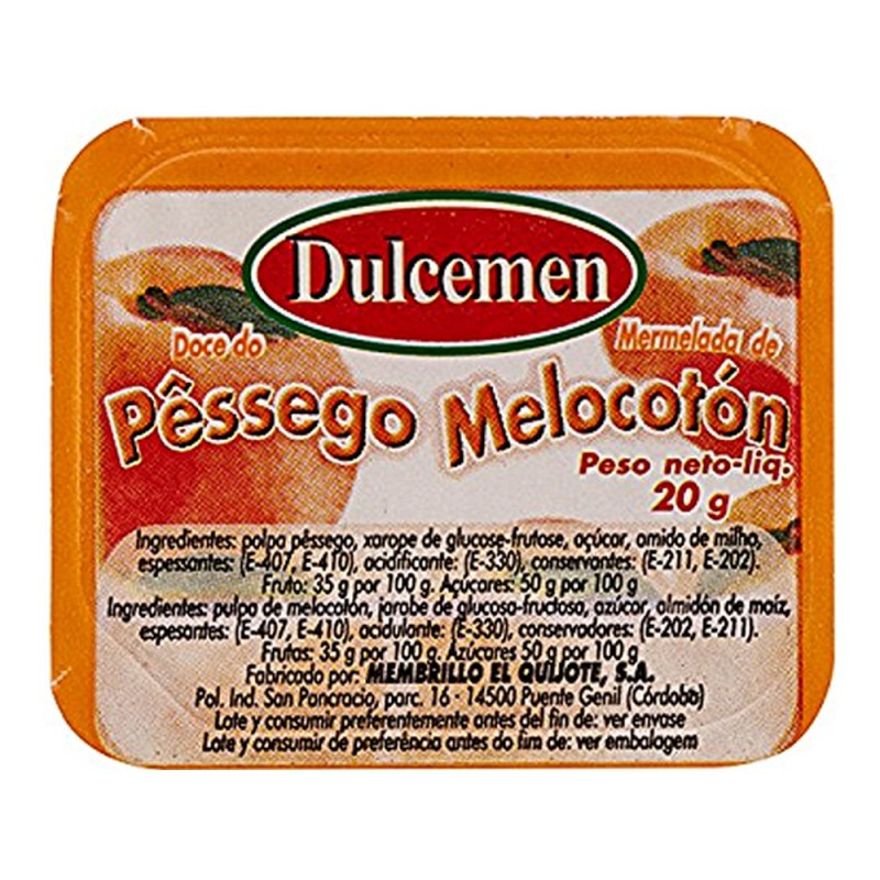 Marmelade Dulcemen Pêche (12 x 20 g)