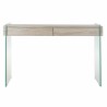 Table d'appoint DKD Home Decor Transparent Naturel Bois Verre Bois MDF 120 x 40 x 76 cm