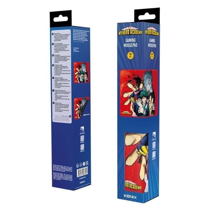 Tapis de Souris - KONIX - My Hero Academia - Rouge