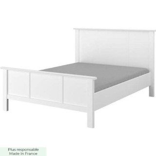 PARISOT MANON Lit adulte classique Blanc - 140x190 cm