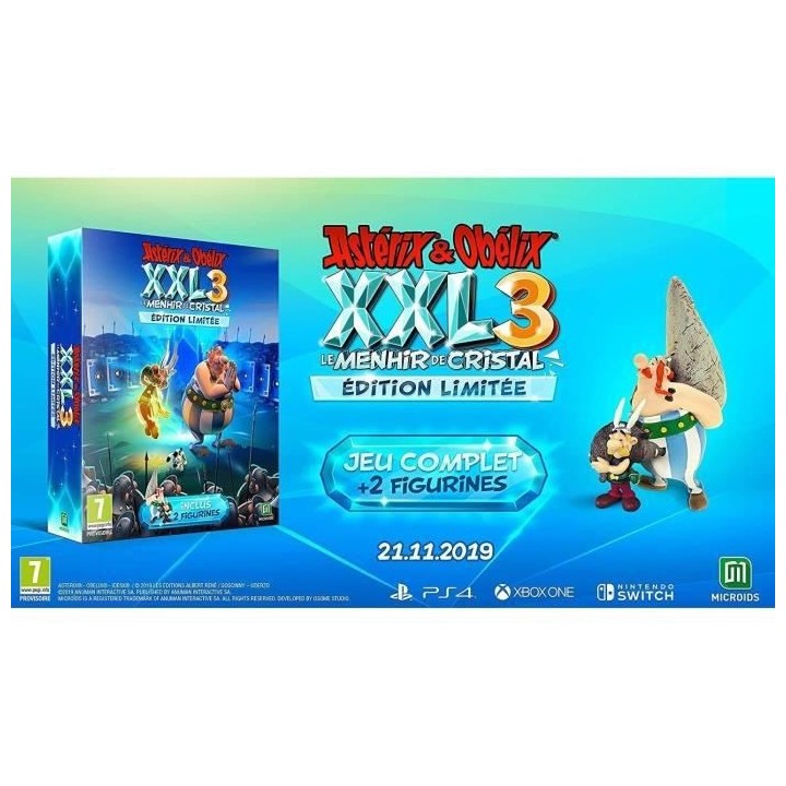 Astérix & Obélix XXL 3 Le Menhir de Cristal Edition Limitée Jeu PS4