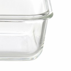 Boîte à lunch hermétique Benetton Bleu Plastique Verre Borosilicaté (570 ml)