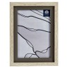 Cadre photo Gris Marron 17 x 2 x 21,8 cm Verre Beige Plastique