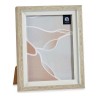 Cadre photo Marron Blanc Verre Beige Plastique