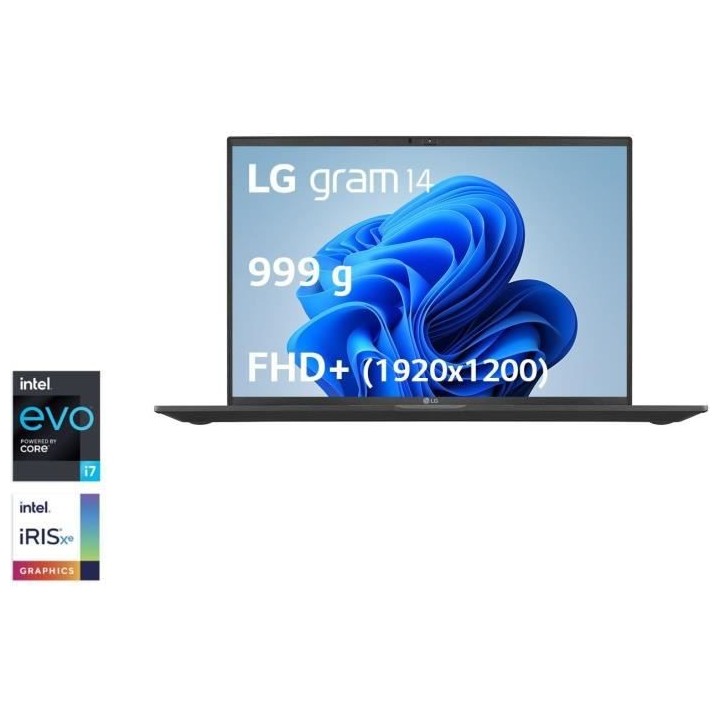 PC Ultra Portable - LG - Gram - 14Z90Q-G.AA78F - 14 FHD+ - Intel Core