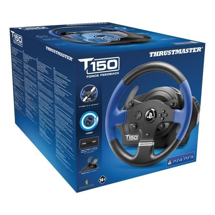 THRUSTMASTER Volant T150RS - PS3 / PS4 / PC / Fonctionne avec les jeux