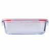 Boîte à lunch hermétique Benetton BE083 100 ml Rouge Blanc Verre Borosilicaté