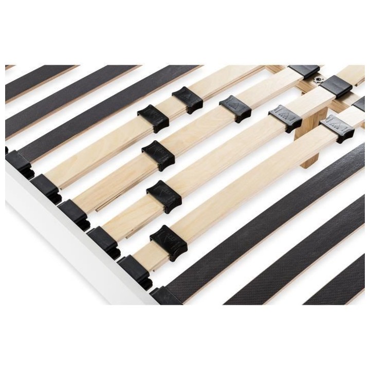 DEKO DREAM Sommier en kit 90x190 - Décor Blanc