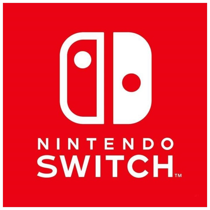 Console Nintendo Switch avec un Joy-Con bleu néon et un Joy-Con rouge