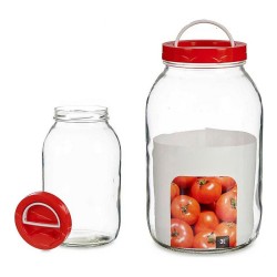 Boîte Rouge Transparent verre polypropylène (13 x 24,3 x 13 cm) (3 L)