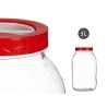 Boîte Rouge Transparent verre polypropylène (13 x 24,3 x 13 cm) (3 L)