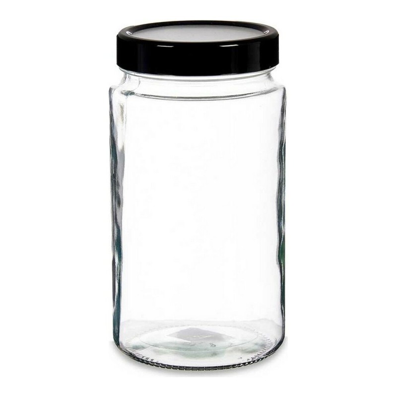 Boîte Noir Transparent 11,5 x 21,5 x 11,5 cm verre 2 L polypropylène