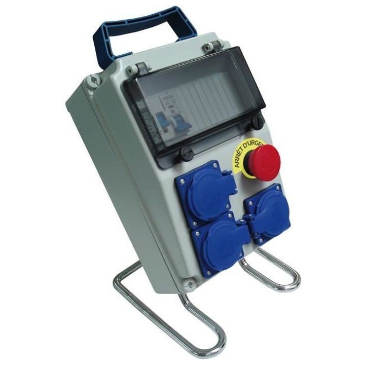 Coffret électrique ZENITECH pré-équipé 8 modules de chantier IP54