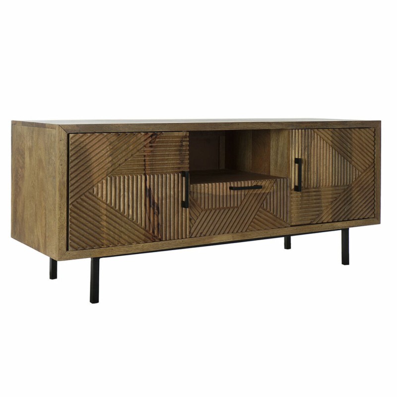 Meubles de télévision DKD Home Decor 125 x 40 x 54,5 cm Naturel Métal Marron Clair Bois de manguier