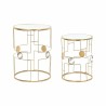 Set de 2 Tables Gigognes DKD Home Decor Miroir Doré Métal (40 x 40 x 54,5 cm) (2 pcs)