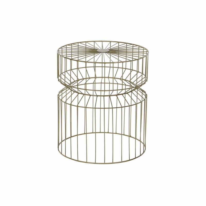 Table d'appoint DKD Home Decor Doré Métal (40,5 x 40,5 x 46 cm)