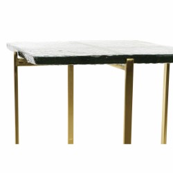 Table d'appoint DKD Home Decor Doré Métal Verre 48 x 47,5 x 49 cm