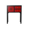 Console DKD Home Decor 63 x 27 x 83 cm Sapin Noir Orange Plastique Bois MDF