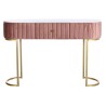 Console DKD Home Decor Rose Doré Métal Marbre 120 x 35 x 80 cm